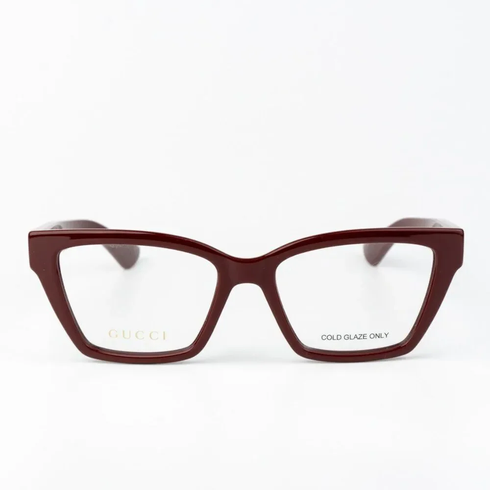 Gucci Women Eyeglasses Burgundy Cat Eye GG1715O 003 BRAND NEW